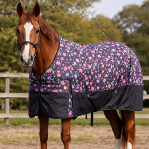 Multistar 600D <b>Waterproof</b> Horse Turnout Rug Jodhpurs Breeches Riding Mid Rise 220 GSM Filling Buckle Closure Machine Washable - Product Image 1