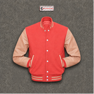 Veste universitaire en laine corail personnalisable avec logo, production en gros, qualité export, style urbain tendance, look minimaliste et épuré - Product Image 5