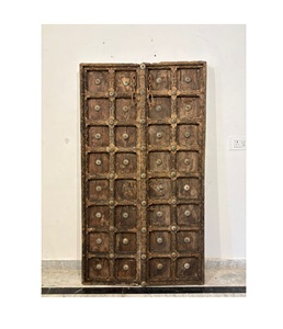 <b>Antique</b> Solid Wood Door Panels with Hand Carved <b>Frame</b> Luxury Villa Front Door for Restaurants Hotels Home Furniture - Product Image 1