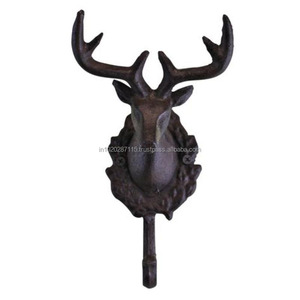 Classic <b>black</b> iron wall <b>hooks</b> with handcrafted detail and vintage style perfect for hanging <b>coats</b> hats and decorative items - Product Image 3
