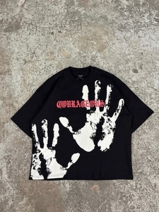 เสื้อยืดกราฟิกโอเวอร์ไซส์สั่งทำพิเศษสำหรับผู้ชาย ผ้าฝ้าย 100% เนื้อหนา สไตล์สตรีทแวร์ วินเทจ ลุคซักยีนส์ ทรงบ็อกซี่ พิมพ์ลาย รับผลิตแบบ OEM ODM - Product Image 5