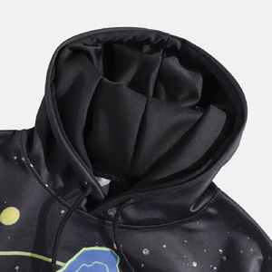 Sudadera con Capucha Extra Grande para Hombre, Sudadera con Capucha Sublimada, Ropa Casual de Otoño, Tejido Transpirable de Poliéster - Product Image 3