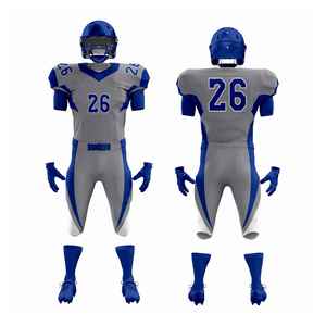 Ensemble de maillots de football américain personnalisés en sublimation pour l'été, manches courtes, vêtements d'équipe pour hommes adultes, taille plus, 100% polyester - Product Image 1