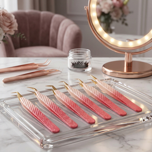 Salon Grade Fiber Tip <b>Lash</b> Tweezers Eyelash Extension Tweezer Salon Quality <b>Lash</b> Extension Tweezers <b>Kit</b> Beauty Eyelash Tool - Product Image 5
