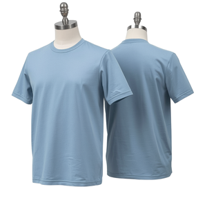 Men Premium Crew Neck Heavyweight Knitted 100% Cotton Eco-Friendly Oversized Fit Silk Screen Printed Front <b>Logo</b> 180g Short - Product Image 2