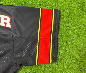 Custom Breathable Lightweight V-neck Short Sleeve Unisex Front Regular Fit 100% Polyester Sublimation <b>Mesh</b> Jersey Soccer Wear - Product Image 2