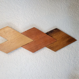 Accessoire mural élégant en bois, objet décoratif mural design, art mural pour salon, décoration murale en bois pour entrée, style luxueux - Product Image 5