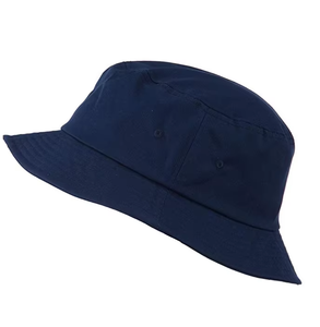 Plain Blank Navy Blue Cotton Twill Round Top Narrow Brim Adults <b>Bucket</b> <b>Hat</b> <b>for</b> <b>Big</b> <b>Head</b> Pescador - Product Image 4