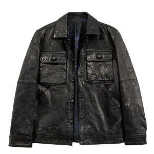 Blouson en cuir moto pour homme, grande taille, séchage rapide, anti-humidité, protection UV, manches longues, vente en gros - Product Image 1