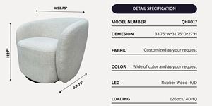 Fauteuil d'appoint en velours de luxe Canapé simple de style européen de haute qualité pour la maison ou l'hôtel Design moderne pour le salon - Product Image 6