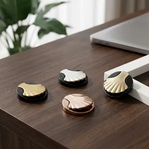 Tiradores Decorativos Redondos de Lujo con Diseño de Concha de Vieira y Perillas para Cajones y Armarios, Ideales para Cajones, Cocinas, Baños y Herrajes de Muebles - Product Image 2
