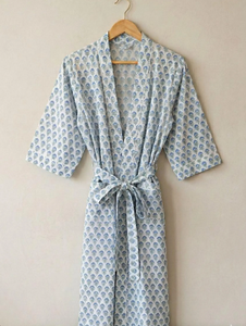 100% Cotton Kimono Robes <b>Dress</b> women men wedding bridesmaid Robe Bath robe Dressing Gown gifts Beachwear long/short - Product Image 2