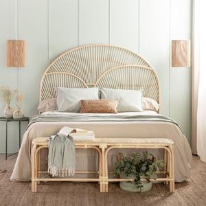 หัวเตียงหวายธรรมชาติตกแต่งผนัง ขายส่งอุปกรณ์ตกแต่งห้องนอน - Product Image 2