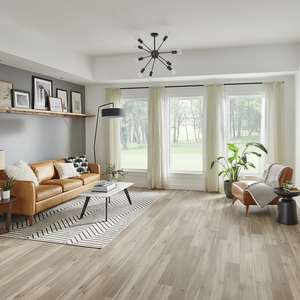 Revêtement de sol en vinyle SPC à âme rigide 6mm 8mm, durable, imperméable, antidérapant, avec surface EIR adhésive pour salon, chambre et bureau - Product Image 6