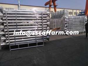 Estilo moderno EE. UU. Andamio Patas de pasarela de acero 27,2 kg para cobertizo de paseo lateral y puente - Product Image 5