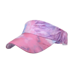 Rainbow Striped Y2K Style Visor Adjustable <b>Flat</b> Brim Unisex Sun <b>Hat</b> for Four Seasons Outdoor Activities Adults 100% Polyester - Product Image 3