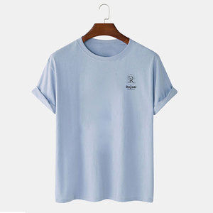 T-shirt imprimé pour homme, coupe ample, qualité supérieure, vêtements décontractés d'été, léger, 100% coton - Product Image 1