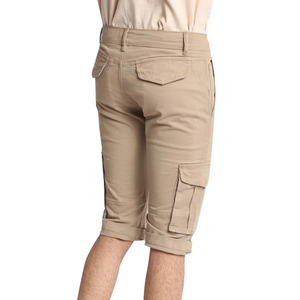 Shorts Cargo Homme 100% Coton Solide Séchage Rapide – Taille Élastique Streetwear Décontracté Écologique Respirant Longueur Genou – Prix Bas Haute Qualité - Product Image 4