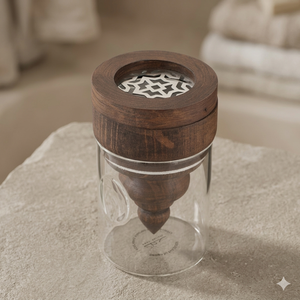 Incienso de madera natural Bakhour Mubkhar Set Bone Inlay Tray Set con caja y quemador Incienso Bakhoor Color Bone Regalar regalos - Product Image 1