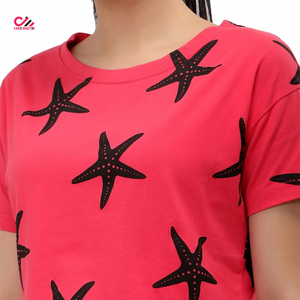 เสื้อยืดครอปพิมพ์ลายตามสั่งสำหรับผู้หญิง แขนสั้น คอกลม สไตล์ลำลอง ผ้าฝ้ายเจอร์ซีย์ 100% ระบายอากาศได้ดี เหมาะสำหรับใส่ในฤดูใบไม้ผลิและฤดูร้อน - Product Image 5