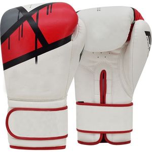 Gants de boxe en cuir PU pour hommes, design personnalisé, dernière collection, pour l'entraînement de frappe et les arts martiaux, modèle Benefit Enterprises BE-317 - Product Image 1