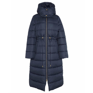 Service OEM, prix d'usine, veste longue à capuche pour femme, hiver, fermeture éclair, respirante, confortable, doublure en coton, faible MOQ 10 pièces - Product Image 4