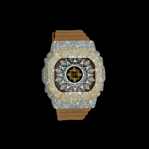 Reloj Cuadrado de Cuarzo con Bisel de Cristal de Zafiro y Diamantes, Estilo Hip-Hop, Unisex, de Lujo, Clásico, Antiguo, para Negocios, con Caja de Aleación de Plata - Product Image 1