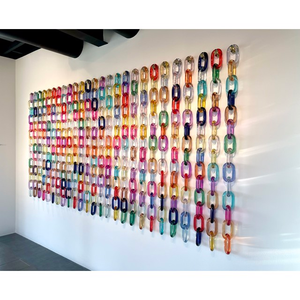 FAIZA CRAFT งานฝีมือตกแต่งผนังแบบโมเดิร์นด้วยเรซิ่นรูปทรงโซ่  สามารถปรับแต่งได้ ของตกแต่งบ้านแบบแขวน  ดีไซน์ด้าน  น่ารัก - Product Image 4