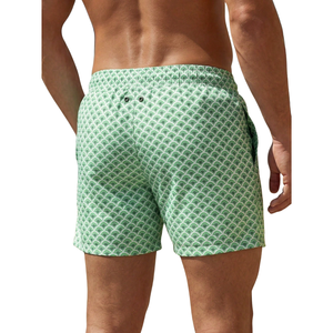 Modern Men's Printed <b>Woven</b> Swim <b>Shorts</b> Breathable Quick Dry Elastic Waist Drawstring Casual Summer Outdoor Sports 3XL - Product Image 2
