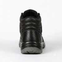 Chaussures de sécurité en acier noir, cuir véritable, imperméables, respirantes, bottes de travail antidérapantes, usage industriel, construction, usine, toutes utilisations
