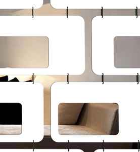 Divisor de Habitaciones Colgante de MDF de 84x36 Pulgadas, Diseño Contemporáneo con Corte Láser, Biombo Decorativo para Sala de Estar o Dormitorio, Color Blanco - Product Image 4