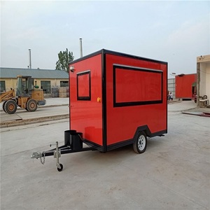 Precio al por mayor: Nuevo remolque de comida móvil estilo retro con construcción de aluminio y fibra de vidrio, motor a la venta - Product Image 4