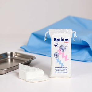 Dischetti di cotone Baikim Zig Zag 80 g per uso medico - Product Image 3