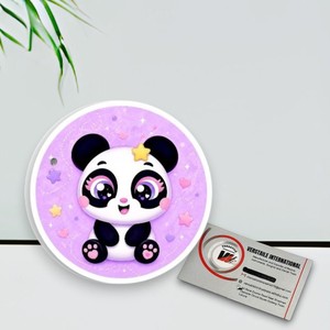 Paleta Magnética Profesional para Extensiones de Pestañas, Diseño Panda, Rectangular/Cuadrada/Circular, con Diamantes, Acrílica Personalizable - Product Image 5