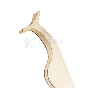 Pince à épiler chirurgicale de précision Ijrak en acier inoxydable à pointe lisse pour extensions de cils et application de maquillage des yeux - Product Image 3