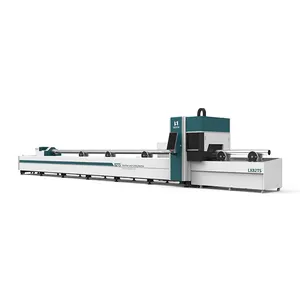 Máquina cortadora láser de fibra de tubo de metal CNC de alta precisión y alta eficiencia para tubo de acero y metal