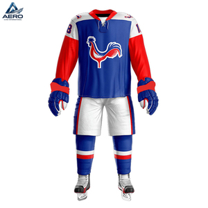 Venta al por Mayor de Camisetas de Hockey sobre Hielo Personalizadas y Pantalones Cortos a Juego, Nombre y Número del Equipo Personalizados - Ropa de Hockey de Calidad Profesional - Product Image 1