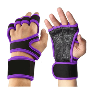 Guantes Deportivos Unisex OEM de Medio Dedo, de Poliéster, Transpirables, Ligeros, Impermeables, Antideslizantes, para Levantamiento de Pesas y Gimnasio - Product Image 2