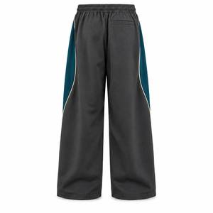 Pantalones Deportivos Anchos para Hombre, Cintura Elástica con Cordón, Franja Lateral, Estilo Casual, para Otoño - Product Image 4