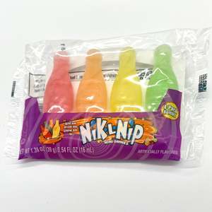 Nik-L-Nip Mini Drinks Wax Bottle <b>Candy</b> Juice Filled Chewy Retro Sweets Colorful Fruit Flavors Kids Party Favor Wholesale Supply - Product Image 3
