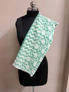 Pareo de Playa con Estampado Artesanal, Sarong de Algodón para Mujer, Diseño Floral Largo - Product Image 3