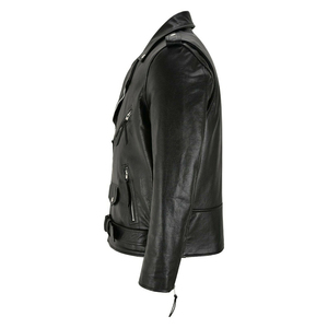 High Quality Autumn Winter Men's Casual Zipper <b>Leather</b> <b>Jacket</b> Men <b>Long</b> Sleeve <b>Leather</b> Fashion <b>Jacket</b> For Men - Product Image 2