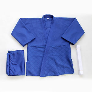Kimono de Jiu-Jitsu Personnalisé en Gros Unisexe, Uniforme Bleu de Judo Brésilien avec Logo Avant, Durable, 100% Coton, Style Arts Martiaux - Product Image 1