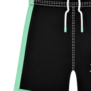 Pantalones Cortos de Fútbol Negros y Verde Saga, Transpirables, Uniformes Deportivos para Entrenamiento en Equipo, Ropa Deportiva de Secado Rápido con Cordón Elástico - Product Image 3