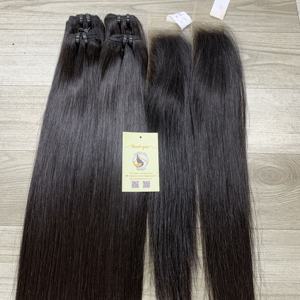 Os droit 2x6 HD pour les extensions de dentelle frontale et de trame Double faisceau dessiné cheveux humains vietnamiens de haute qualité du Vietnam - Product Image 3