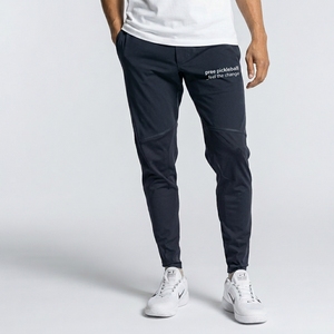 Men's Custom Logo Solid Drawstring Full Length Sport Leggings Spandex Nylon Quick Dry Heat Transfer Printing OEM ODM 120g Waist - Product Image 3