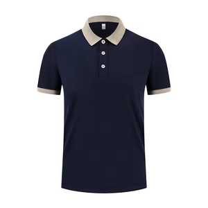 Men's Solid Color Short Sleeve <b>Polo</b> Shirt Knitted Casual Button Down Collar Regular Fit <b>Orange</b> - Product Image 6
