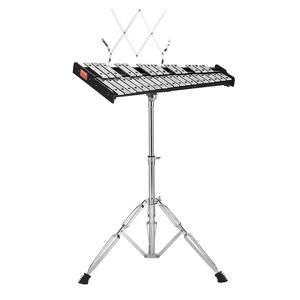 Set professionale Glockenspiel xilofono a 32 Note Kit strumenti a percussione mazze bacchette Music Stand regolabile - Product Image 1