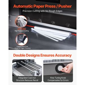 Taglierina Elettrica Idraulica Professionale per Carta, 2500W, Larghezza di Taglio 20,2 Pollici/515 mm, Spessore di Taglio 3,1 Pollici/80 mm - Product Image 4