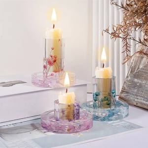 Resin Party <b>Candle</b> Stand Restaurant Wedding Night Life Crafts <b>Candle</b> Stand Sturdy and Attractive Base for Holding <b>Candles</b> - Product Image 2